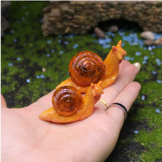 Фигурка Улитка из полистоуна 3.3 х 6.1 см Для мини-сада и микроландшафта Одесса