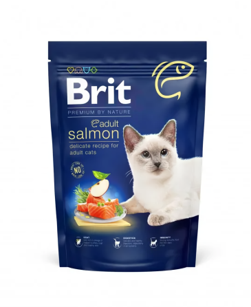 Сухий корм Бріт Brit Premium by Nature Cat Adult Salmon з лососем для котів, 300 г Вінниця