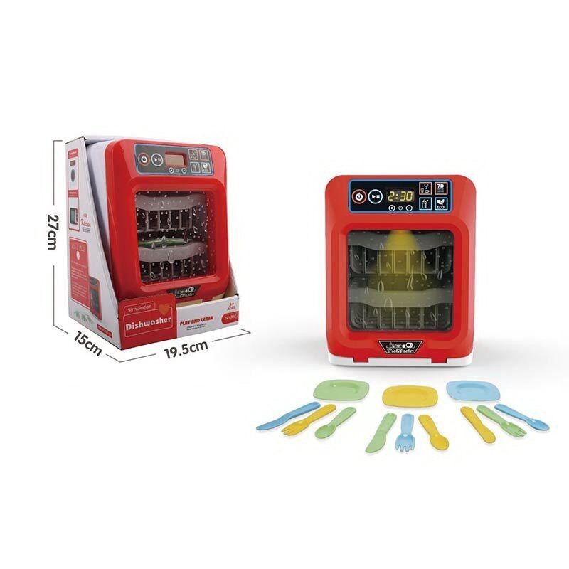 Мийка для посуду звук підсвічування посуду Червоний з білим (998-25) Чернігів - фото 1