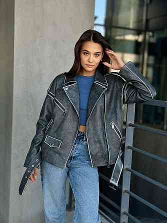 Жіноча шкіряна куртка косуха р 50 Харків