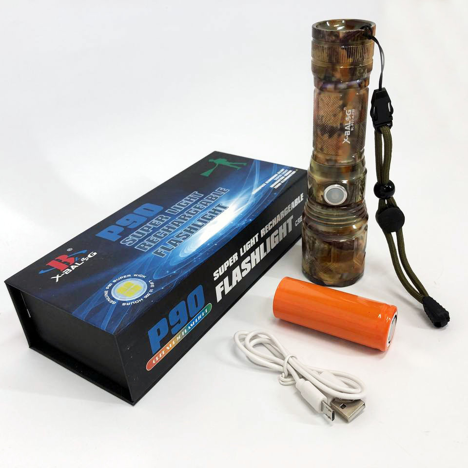 Ручний ліхтар з високою яскравістю Bailong BL-P511M-P90, Компактний акумуляторний ліхтар ZP-41 Львів - фото 7