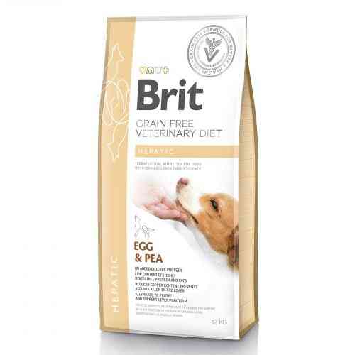 Корм сухий Brit Grain Free VetDiet Dog Hepatic для собак з хворобою печінки з яйцем горохом бататом та гречкою 12 кг Київ