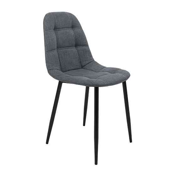 Стілець крісло м'який SplitDesign U Sorrento 98 чорні ніжки Сірий Київ