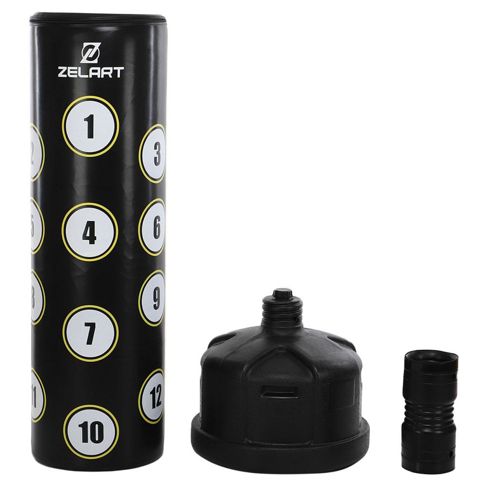 Мешок боксерский напольный водоналивной Zelart BO-9658 черный-белый Киев - изображение 8