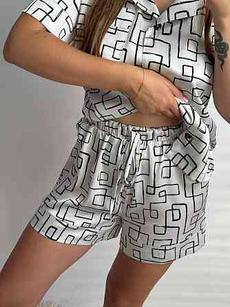 Женская пижама сатиновая Лабиринт M-L Харьков