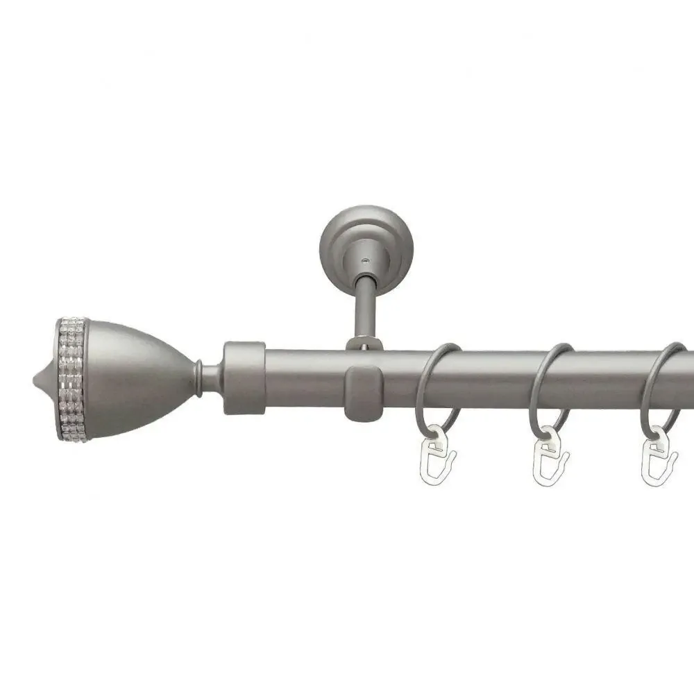 Карниз Orvit Етернія металевий однорядний відкритий Сатин 25 мм 160 см (6322023) Львів - фото 1