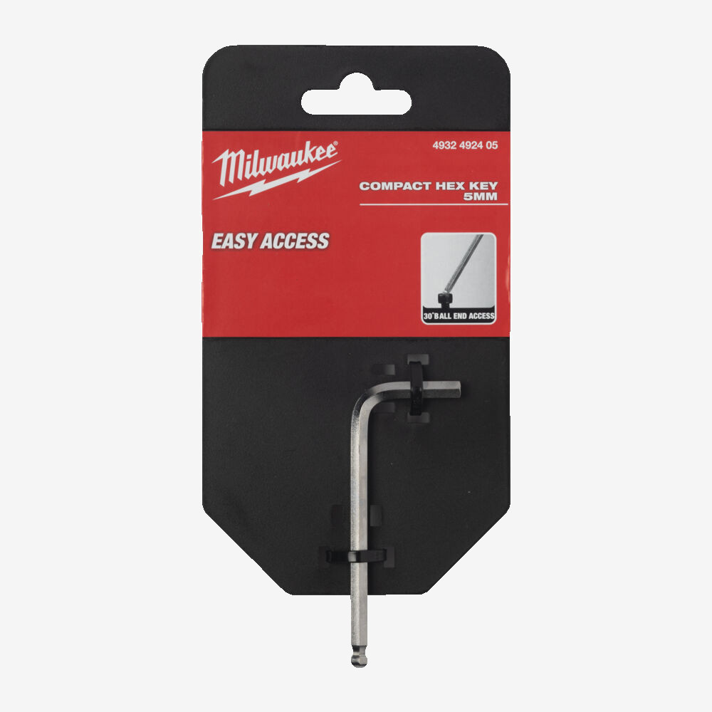 Ключ L-образный HEX хромированный компактный MILWAUKEE, 5,0мм Одесса - изображение 2