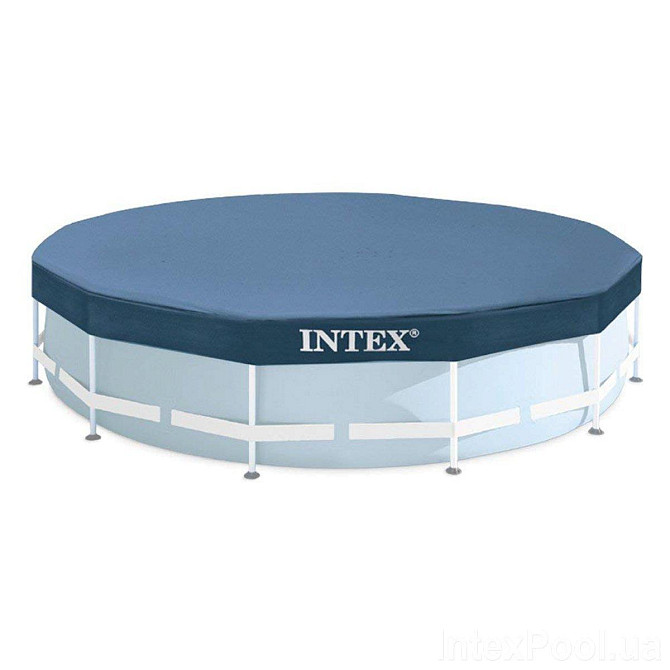 Тент защитный чехол для каркасного бассейна 457 см. Intex 28032 Киев - изображение 1