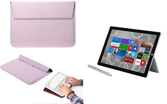 Чохол-конверт VitoCase для Microsoft Surface Pro 2, Pro 3, Pro 4, з функцією підставки для планшета Фіолетовий Київ