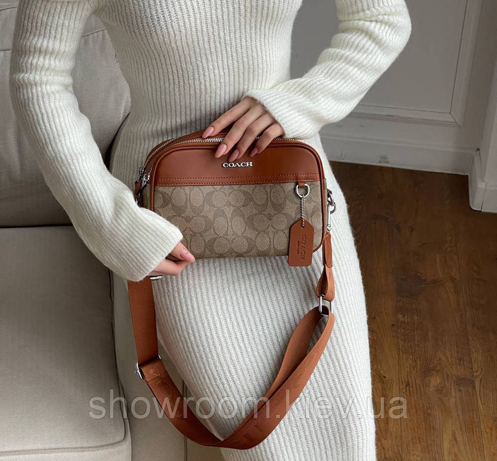Жіноча зручна сумка crossbody Coach (1376-3) Київ - фото 2