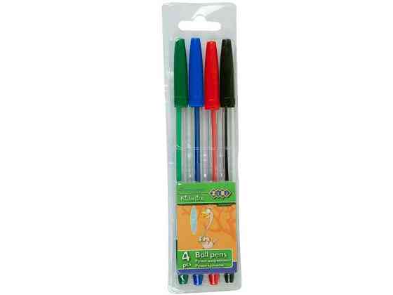 Набор из 4-х шариковых ручек, 4 кол. ZB.2010 ТМ ZIBI Киев