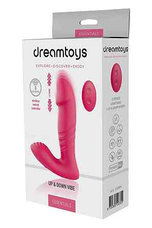 Анальний вібратор DREAM TOYS Essentials із поступальними рухами, рожевий Sex Aura Київ