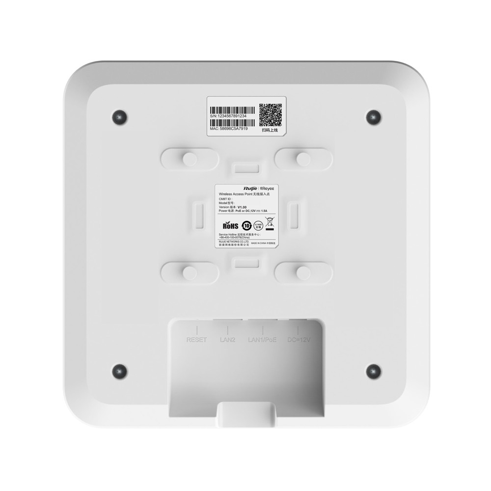 Точка доступу Ruijie Reyee RG-RAP2260(E) Wi-Fi 6 дводіапазонна Київ - фото 5