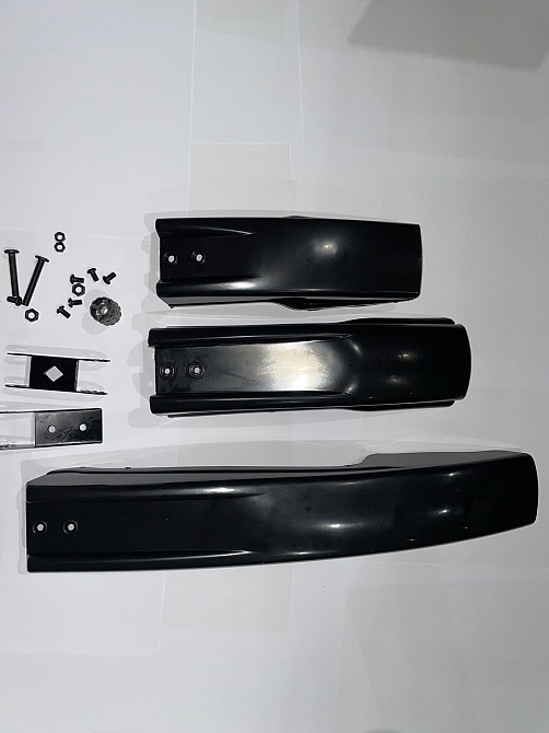 Крылья велосипедные (MTB) (черные, пластик, плоские) Мукачево - изображение 1