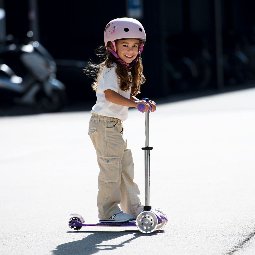 Самокат Micro серії Mini Deluxe Fairy Glitter LED – Пурпуровий Днепр - изображение 10