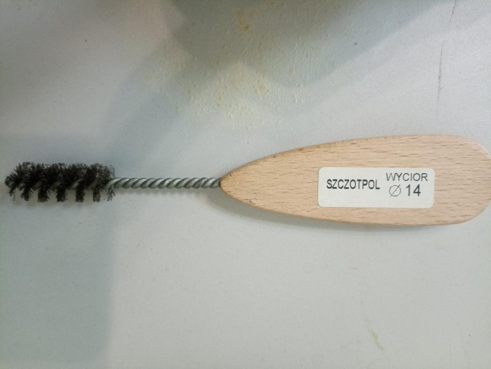 Йоржик дротяний жорсткий N514 з дерев'яною ручкою загальною довжиною 160мм довжиною йоржика 30мм діаметром 14мм 14 Киев - изображение 1