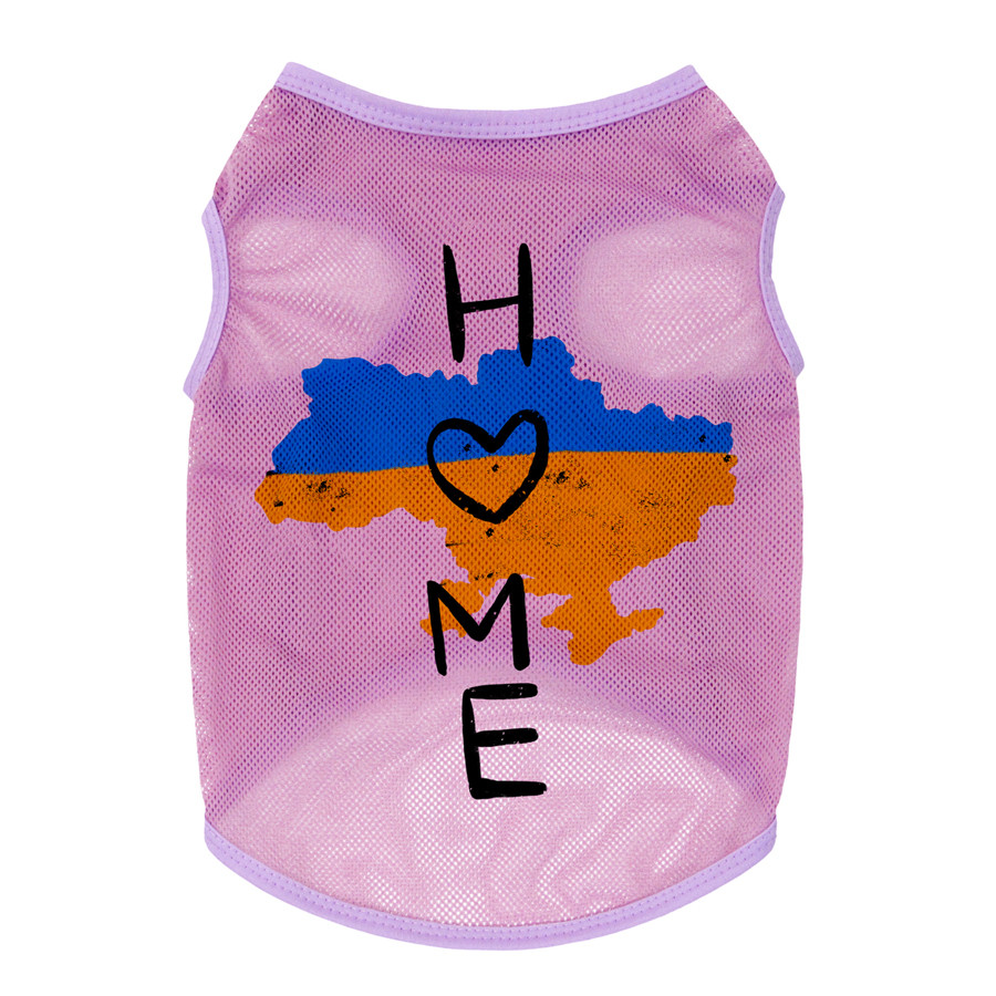 Майка для собак WAUDOG Clothes малюнок "Дім", сітка, M, B 38-41 см, C 20-23 см рожевий Коломыя - изображение 2