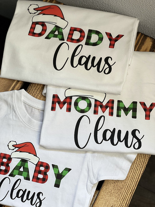 Новорічні сімейні футболки "Daddy, Mommy, Baby Claus" Чернівці - фото 2