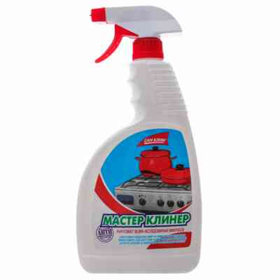 Спрей для чищення кухні Сан Клін Майстер Клінер для плит з розпилювачем 750 мл (4820003542286) Вінниця