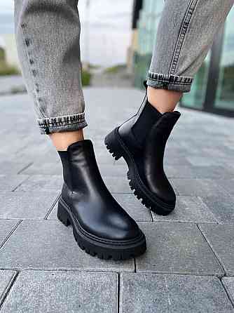 Без бренда Черевики жіночі GREMMY 604/1 чорні (зима, шкіра натуральна) (4858) 39 Коломия
