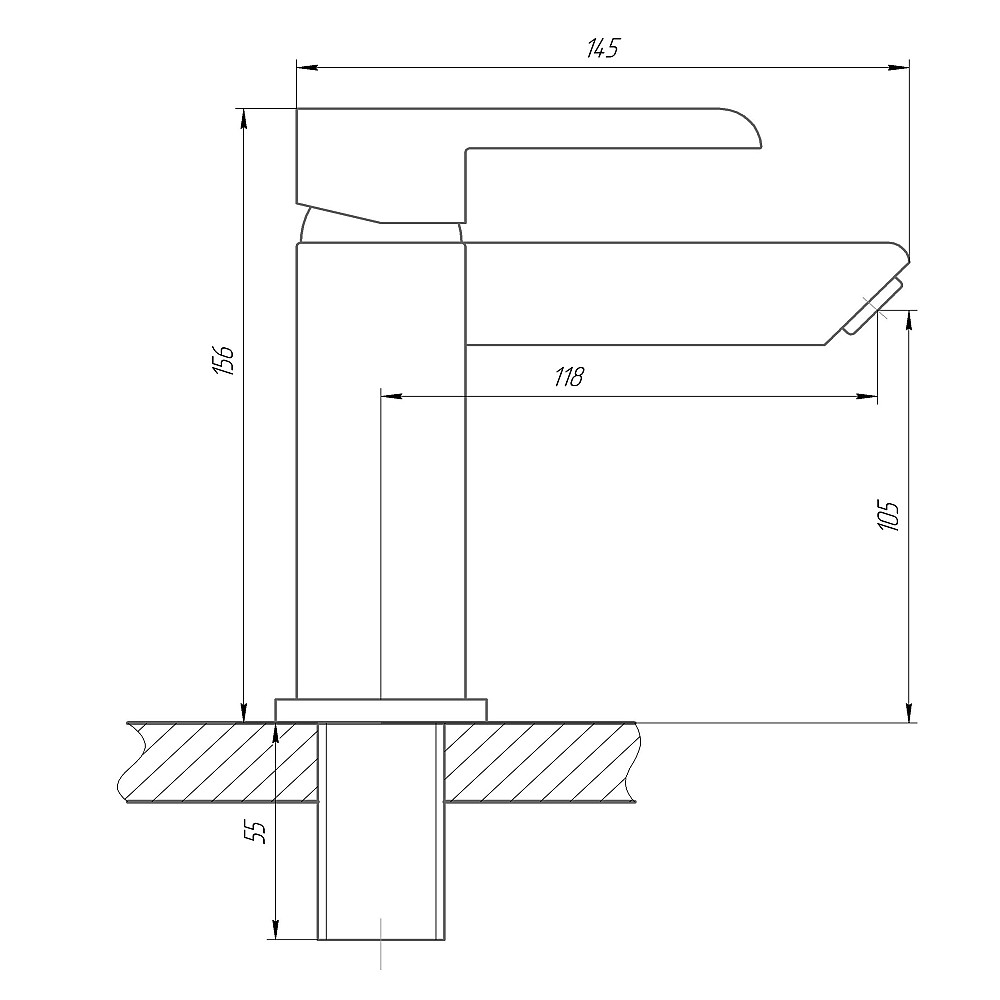 Змішувач для умивальника DOMINO PRESTIGE  DPS-101 Тернопіль - фото 7