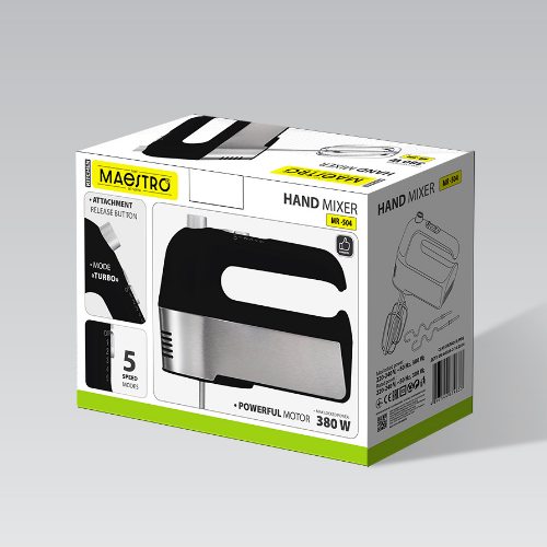 Міксер ручний 500W MR-504  Maestro Житомир