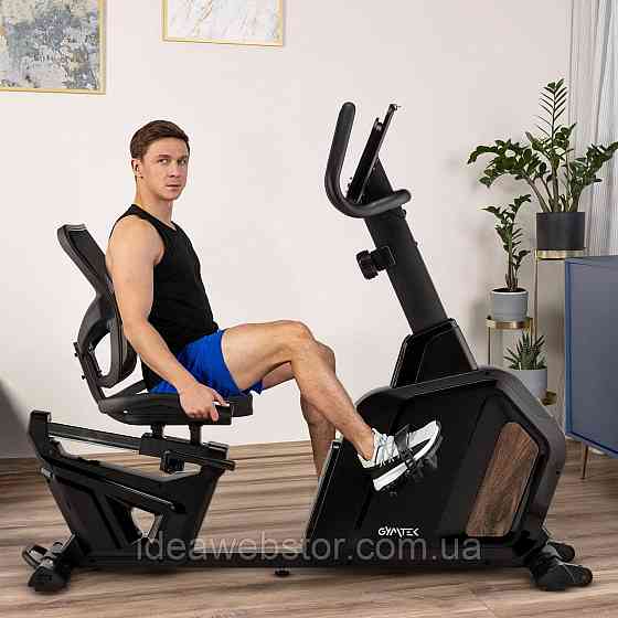 Горизонтальний велотренажер Gymtek XBR5000 магнітний чорний Київ