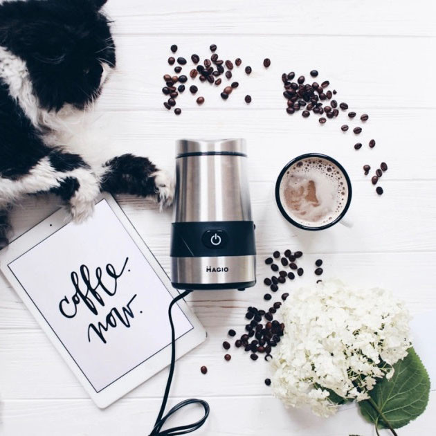 Кофемолка электрическая лучшая MAGIO, Кофемолка металлическая Электрическая измельчитель HV-42 Львов - изображение 3