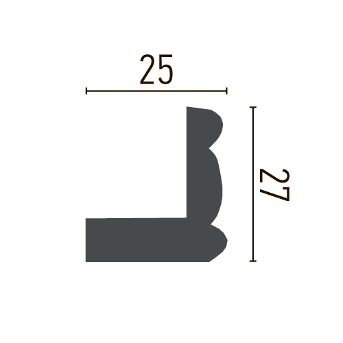 Карниз полиуретановый гладкий Gaudi Decor P 2012 Днепр