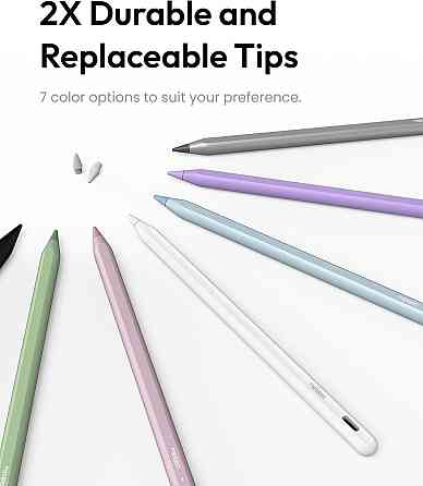 Стилус Metapen A8 для Apple iPad 2018–2026 Palm Rejection Pixel Precision швидке заряджання Рожевий Дніпро