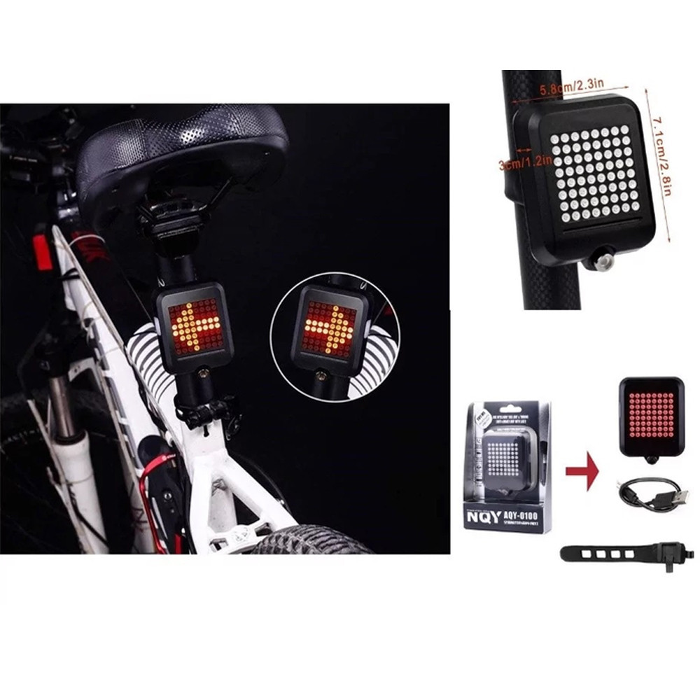 Акумуляторний задній вело ліхтар із поворотниками та лазерною доріжкою автоматичний Бровари - фото 8