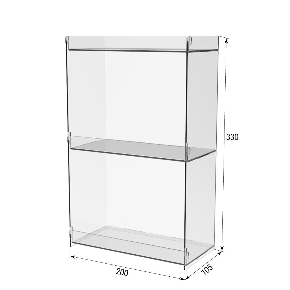 Подставка-витрина EKOSTAR 3-х ярусная 200х100х330 Киев - изображение 3