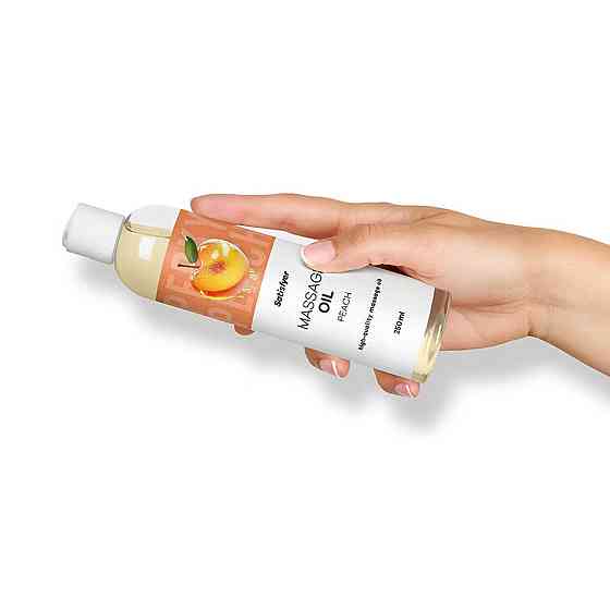 Розпродаж!!! Масажна олія Satisfyer Massage Oil Peach 250 мл (термін 30.04.2027) Sex Aura Київ