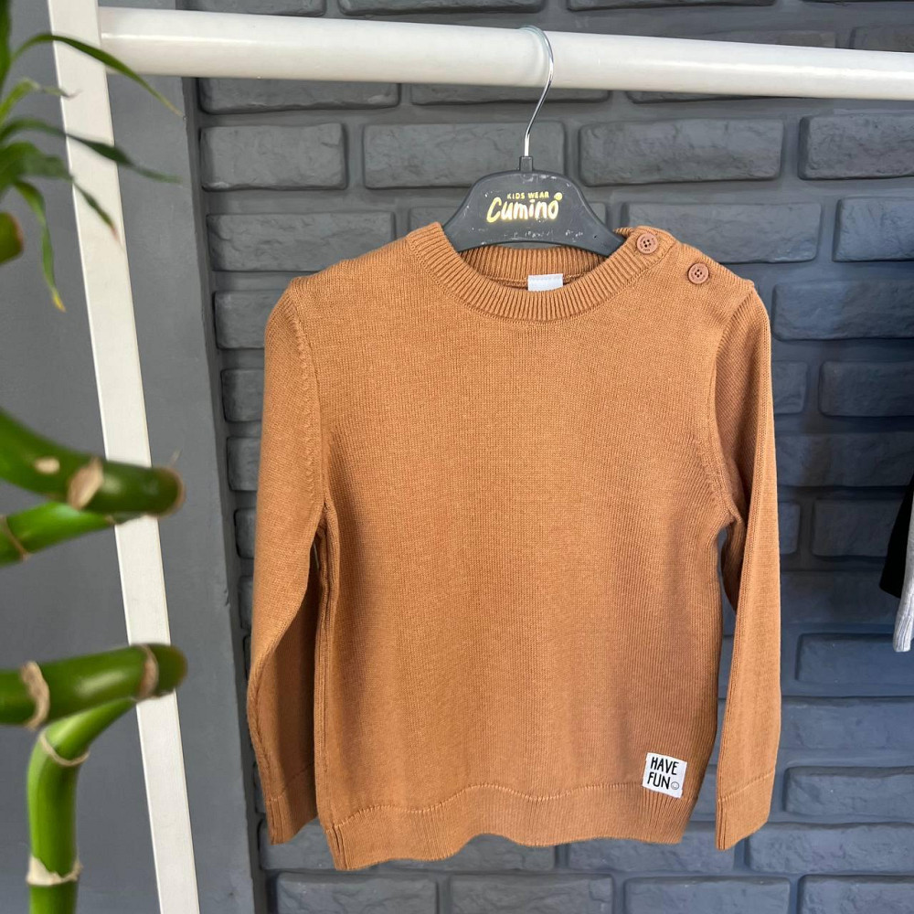 Дитяча кофта з Ґудзиком для хлопчика LC Waikiki Коричнева 12-18міс 80-86см пакунок малюка Киев - изображение 1