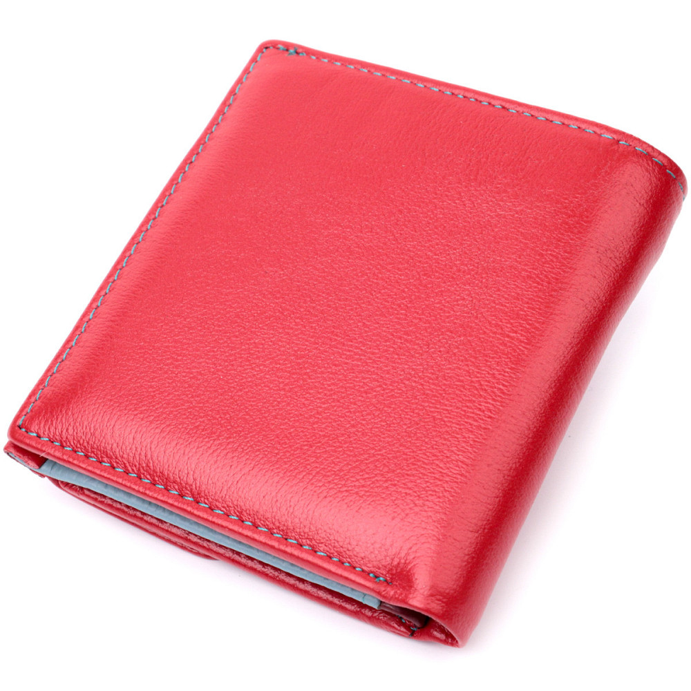 Женский кошелек среднего размера из натуральной кожи Красный (ST Leather) Киев - изображение 6