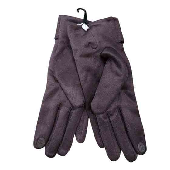 Рукавички сенсорні жіночі one size коричневий Київ