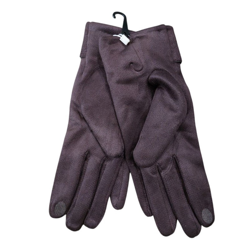 Рукавички сенсорні жіночі one size коричневий Київ - фото 3