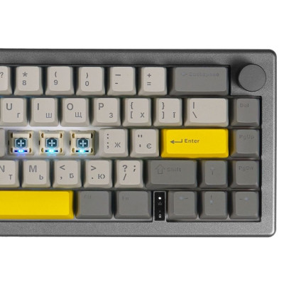 Клавиатура Epomaker EK68 65 Budgerigar V2 Switch Hot-Swap RGB Wireless/Bluetooth/USB UA Black (EK68-B-BV2) Винница - изображение 8