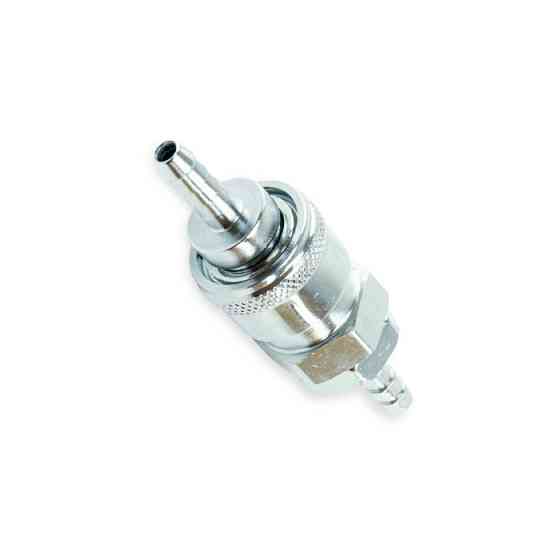 Быстросьёмное соединение с клапаном под шланг d- 6 мм + штуцер-ответ Мукачево