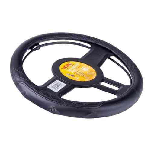 Чохол на кермо VLOD-L2163 BK M чорний, шкіра, один шов, без обробки Харків