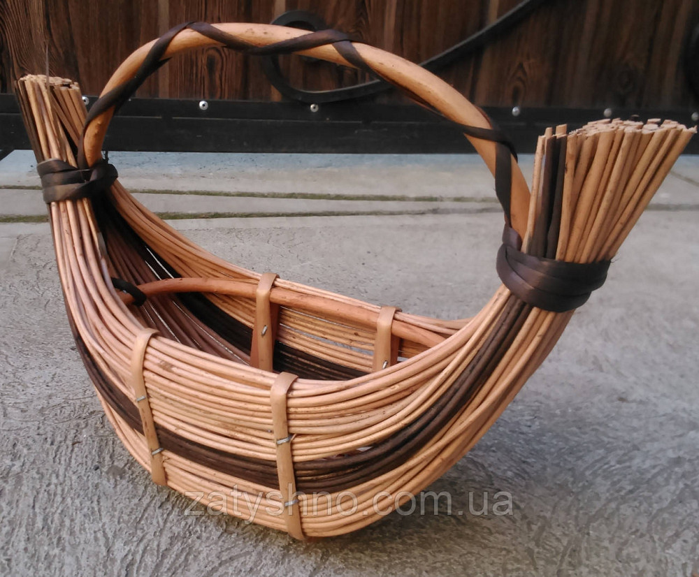 Корзина длинная плетеная Киев - изображение 2
