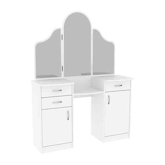 Стол туалетный Трюмо Диана, Белый, 1200/420/1630 Львов