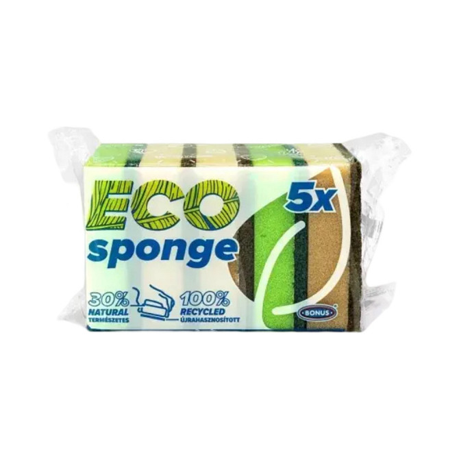 Губки для миття посуду Bonus Sponge scourer 1 упаковка / 5 шт Виноградов - изображение 1
