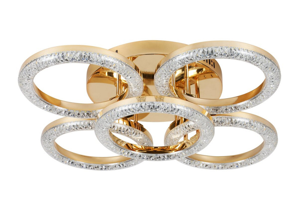 SIRIUS Люстра світлодіодна акрилова Sirius 2723/4+1BG GD 65W*2 Коломия - фото 2