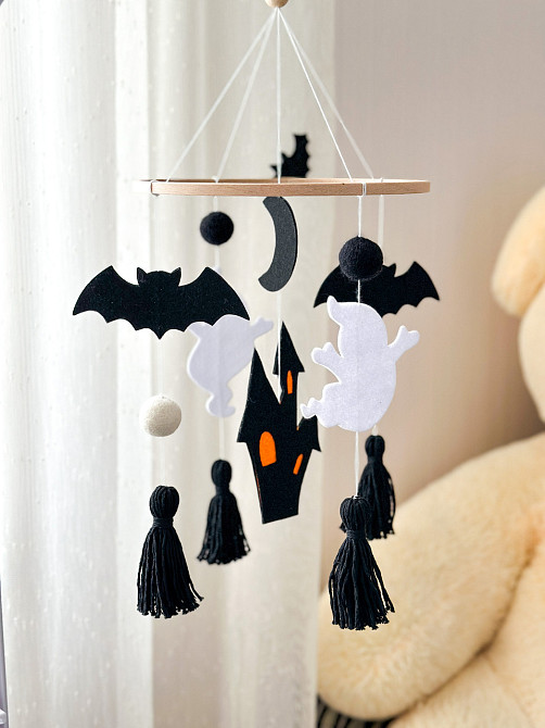 Мобіль на ліжечко для немовлят WoollyFox " Хеловін" Київ - фото 1