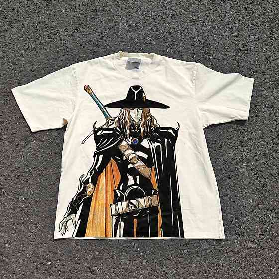 Футболка для хлопчика з принтом аніме Аніме Вампір Хунтер Д оверсайз (зріст від 165 до 180) Чорний Дніпро