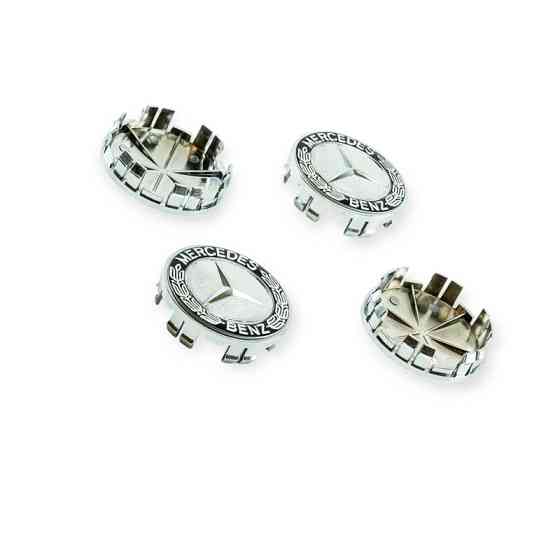 Ковпачок заглушка диска mercedes 70/75мм чорні з колоском (к-т 4шт) Мукачево