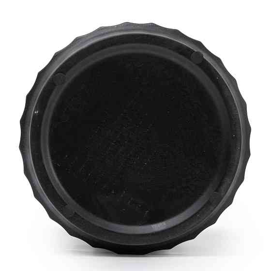 elemi Кашпо для квітів керамічне elemi "Грань" (чорний) 13.5" круглий 1,4 л Коломыя