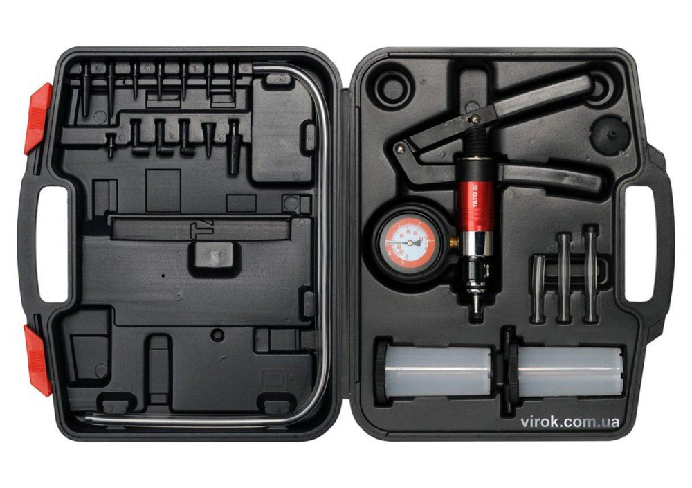 Помпа ручна вакуумна YATO з обладунками, кпл. 22 шт., P= -1-3 Bar [5] Одесса - изображение 1