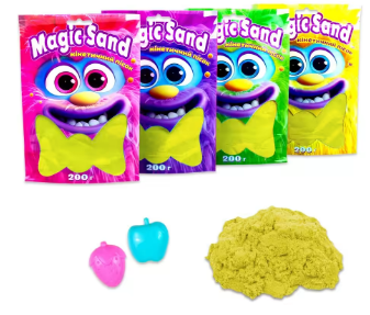 Magic sand в пакеті 39401-5 жовтий, 0,200 кг, шт Київ - фото 1